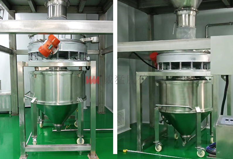 食品行业散布筛使用现场