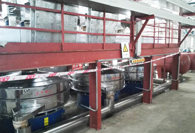 江苏某食品厂散布筛使用现场